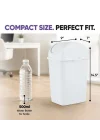 2,6 litre küçük Slim Trash can (Beyaz)