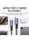 27W 3A USB Type-C to Lightning iPhone iPad Hızlı Şarj ve Data Kablosu 1.2 Metre