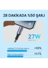 27W 3A USB Type-C to Lightning iPhone iPad Hızlı Şarj ve Data Kablosu 1.2 Metre