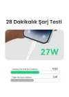 27W Type-C to Lightning iPhone iPad ile Uyumlu PD Hızlı Şarj ve Data Kablosu 1.2 Metre