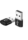 2944 USB 3.0 To Type-C Şarj Data Çevirici Dönüştürücü Adaptör - Dişi USBden Type-C Soketine Çevirir - İki Ucu Type-C Olan Kablo İle Standart USB Üzerinden Şarj Edilir (1)