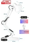 2li SET Masa Lambası + Kronometreli Pomodoro Ders Çalışma Masa Lambası (Beyaz 811)