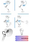 2li SET Masa Lambası + Kronometreli Pomodoro Ders Çalışma Masa Lambası (Beyaz 811)