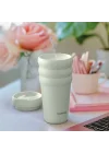 3 Bubble Two-Cap Straw Tumbler Çelik Termos 600 Mililitre Lightest Sky ST-247