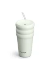 3 Bubble Two-Cap Straw Tumbler Çelik Termos 600 Mililitre Lightest Sky ST-247