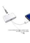 3 in1 şarj adaptörü Lightning Type-C Girişini Kamera Fotoğraf Makinesi Lan Ethernet Girişine Çevirici Dönüştürücü Tip-C RJ45 girişli İphone ile Uyumlu ZR814