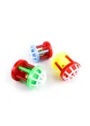 3lü Sesli Silindir Kedi Oyuncağı - 7 cm