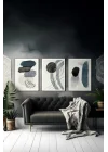3 Parça Çerçeve Görünümlü Mdf Tablo Seti - ARTSYCLLCT19-2030