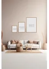 3 Parça Çerçeve Görünümlü Mdf Tablo Seti - ARTSYCLLCT19-2030