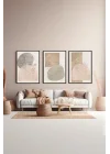 3 Parça Çerçeve Görünümlü Mdf Tablo Seti - ARTSYCLLCT26-2030