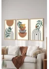 3 Parça Çerçeve Görünümlü Mdf Tablo Seti - ARTSYCLLCT33-2030