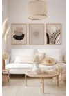 3 Parça Çerçeve Görünümlü Mdf Tablo Seti - ARTSYCLLCT38-1520
