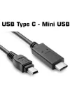 30 cm Typec mini usb kablo typec 5 pin kablo mini usb type-c kablo