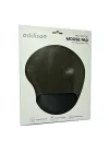 300521 Bileklik Destekli Siyah Mouse Pad