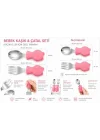304 Çelik Panda Bebek Kaşık Çatal SetiSilikon Saplı BPA İçermez Ergonomik Kaymaz Pembe