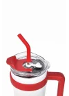 304 L Çelik 1,2 L Beyaz Pipetli Kamp Piknik Termos cin909by