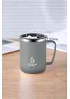 304 L Çelik Gri 500 ml Kahve El Termos Kupa Mug cin557gr