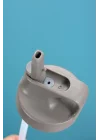 304 L Çelik Gri 500 ml Pipetli Matara Suluk cin414gr
