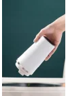 304 L Kilitli Çelik Mat Beyaz 510 ml Kahve Termos Mug cin405by