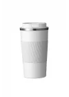 304 L Kilitli Çelik Mat Beyaz 510 ml Kahve Termos Mug cin405by