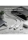 3.0A Type-C Hızlı Şarj ve Data Kablosu Beyaz 1m