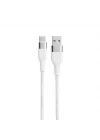 3.0A Type-C Hızlı Şarj ve Data Kablosu Beyaz 1m