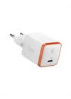 30W USB-C Ultra Mini Hızlı Şarj Aleti PPS Super Hızlı Şarj GaN Pro Isı Düşürücü Güç Adaptörü Akım Koruma iPhone & Android & iPad & MacBook Type-C Beyaz - ACH08449 ( TR Garantili)