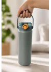 316 L Çelik 1200 ML Vakumlu Soğuk Pipetli Matara Suluk cin413mv-12