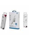 3.1A 15watt Araç Şarj Aleti Micro USB Kırılmaz Kablo + Lighting ile Uyumlu Kablo Hediyeli + Type-C Kablo Hediyeli (Tüm Telefon Girişlerine uyumludur)