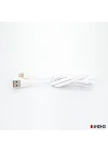 3.1A UsbA to Lightning Data ve Hızlı Şarj Kablosu ML109 Beyaz