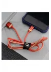 (3291) Kırmızı Kırmızı Poro Lightning Usb Kablo 1M-Zore ile uyumlu