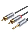 3.5mm Aux To 2 RCA Hi-Fi Ses Kablosu 5 Metre