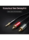 3.5mm AUX to 2 RCA Ses Kablosu 1 Metre