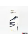 3A USB-A to Micro Pro Braided Örgülü Data ve Hızlı Şarj Kablosu 1 Metre Siyah