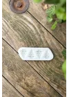 3D Çam Ağacı Mini Dörtlü Mum Kalıbı (Silikon)