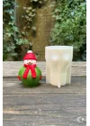 3D Christmas Kardan Adam Silikon Mum Kalıbı