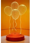 3D Uçan Balon Hediyesi 3 Boyutlu Led Lamba