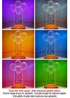 3D Uçan Balon Hediyesi 3 Boyutlu Led Lamba