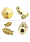 ® 3D Yazıcı Mk8 Extruder Nozzle 0.4mm 1.75mm Pirinç Malzeme