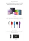 3Dk33 Micro USB Kablosu, 1 metre,Mavi