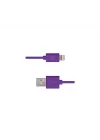 3Dk34 Lightning Şarj Kablosu, 1 metre,Mor