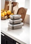 3Lü Saklama Kabı Set BEJ