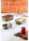 3Lü Saklama Kabı Set BEJ