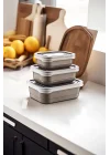 3Lü Saklama Kabı Set BEJ