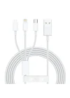 3ü1 arada USB Kablo. Şarj Kablosu, Çoklu Sarj Kablosu 3 Uçlu Type-c Uyumlu