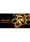 3x3 Metre Peri Led Kumandalı Perde Asma Kancalı Peri Led Yılbaşı Led Gün Işığı Led Işık 8 Modlu Parti Işığı Dekoratif Işık Led Saçak Led Işık Perde Led Yılbaşı Dekorasyon