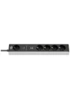 4 +1 Soketli 2 USB li 1 Type-C Grişli 1,5 Metre Kablolu Priz