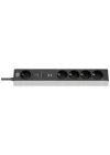 4 +1 Soketli 2 USB li 1 Type-C Grişli 1,5 Metre Kablolu Priz