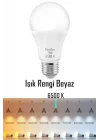 4 ADET 9W Beyaz LED E27 Ampul Tasarruflu Lamba 6500 K Beyaz Işık 800 Lümen 9W=60W