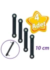 4 ADET Beşik Sallama Aparatı Siyah 10 Cm